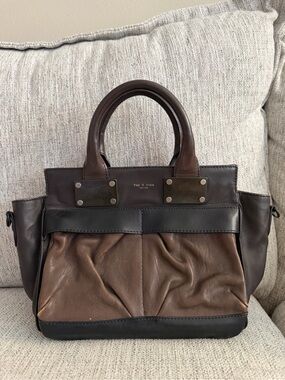 rag & bone Brown and Black Leather Structured Tote